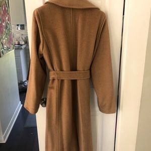 Classic Max Mara wrap coat in camel colour. Size 8 excellent condition
